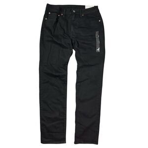 American Eagle Jeans Mens 34 x 35 Black Relaxed Straight Airflex+ Smart Casual